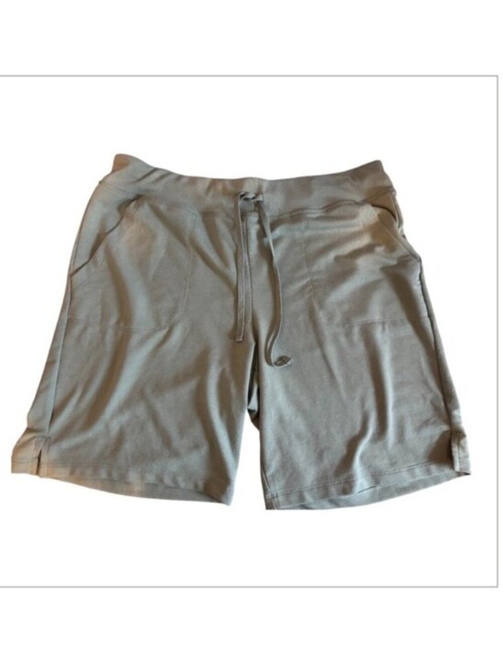 Athletic Works Green Drawstring Stretch Activewear Shorts Size Large